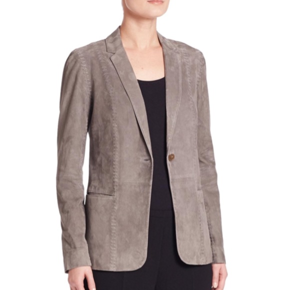 Elie Tahari Soft Suede Dorinda Blazer 